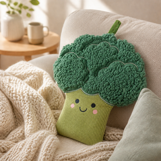 Broccoli Floret Novelty Hot Water Bottle