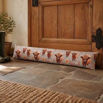 Highland Cows Meadow Draught Excluder 