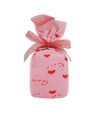 Candy Cane Twin Pack Socks in Matching Gift Bag
