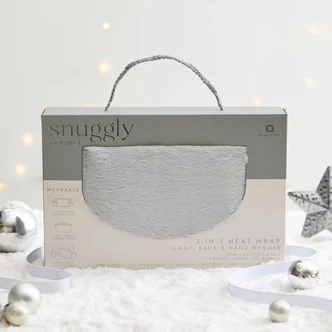 Grey Faux Fur 3 in 1 Hot Water Bottle Body Wrap