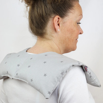 Grey Stars Neck & Shoulder Unscented Wheat Wrap Grey Stars Neck & Shoulder Unscented Wheat Wrap