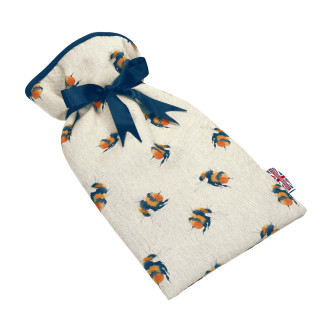 Honey Bees Print Padded Cotton 2L Hot Water Bottle Honey Bees Print Padded Cotton 2L Hot Water Bottle