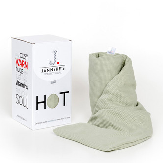 Sage Green Waffle Jersey Unscented Warming Scarf