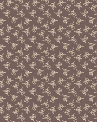 Mocha Highland Cow Lightweight Fleece Blanket 120x150cm