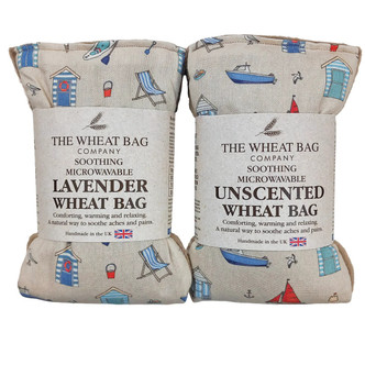 British Seaside Duo Wheat Bag: Lavender/Unscented 
