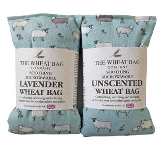 Flock of Sheep Cotton Wheat Bag: Lavender/Unscented