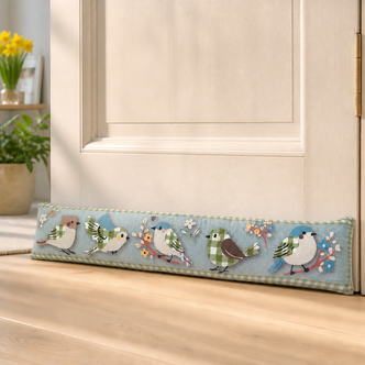 Springtime Birds Fleece Draught Excluder 