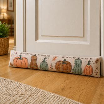 Autumn Pumpkin Spice Draught Excluder