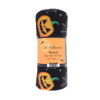 Halloween Pumpkins Lightweight Fleece Blanket 120x150cm 