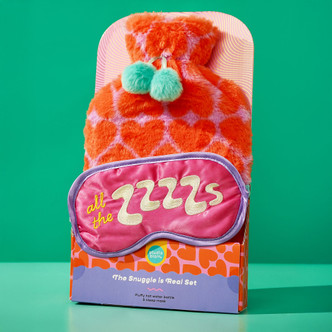 Snuggle ZZZ's Hot Water Bottle & Mask Set