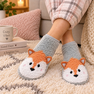 Grey Fox Design Non Slip Footsie Socks