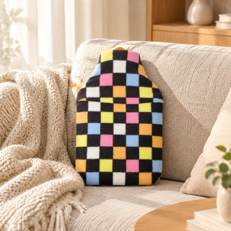 Checkers Cuddlesoft Fleece 2L Hot Water Bottle