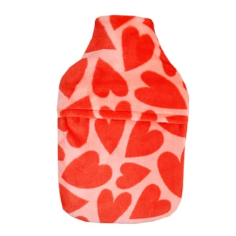 Love U Hearts Cuddlesoft Fleece 2L Hot Water Bottle