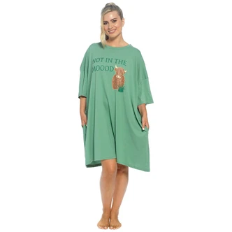 Not in the MoooD Highland Cow Oversize Nightie
