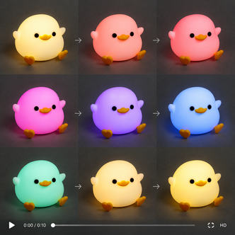 Chick Colour Change LED Night Light Sleep Lamp