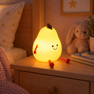 Pear Colour Change LED Night Light Sleep Lamp