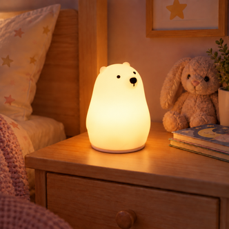 Polar Bear Colour Change LED Night Light Sleep Lamp