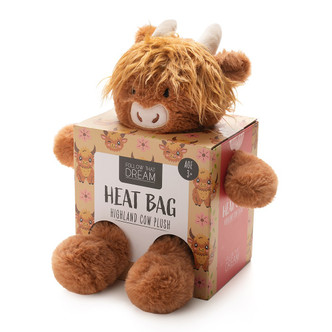 Highland Cow Plush Microwaveable Heat Pack Toy