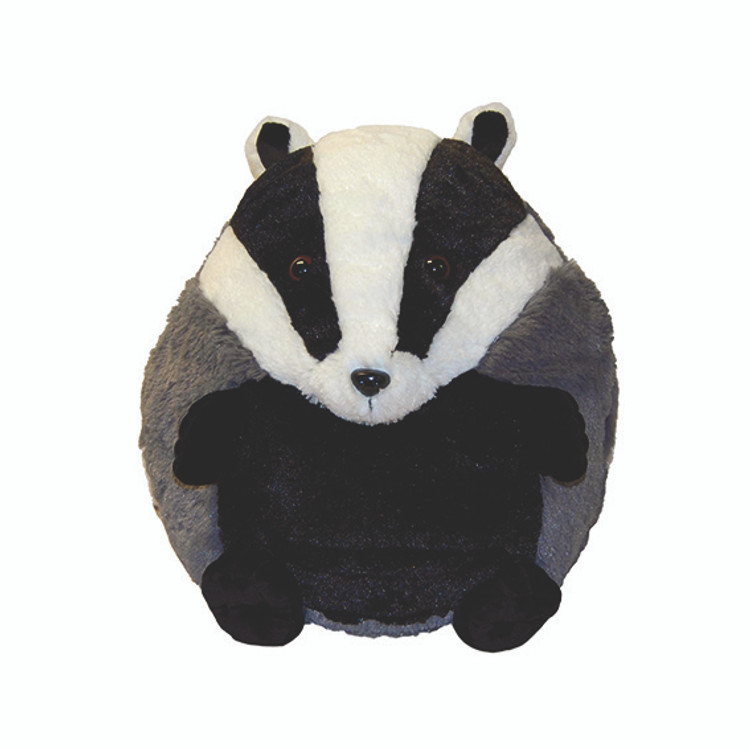 Cozytime Badger Fluffy Faux Fur Giant Hand Warmer