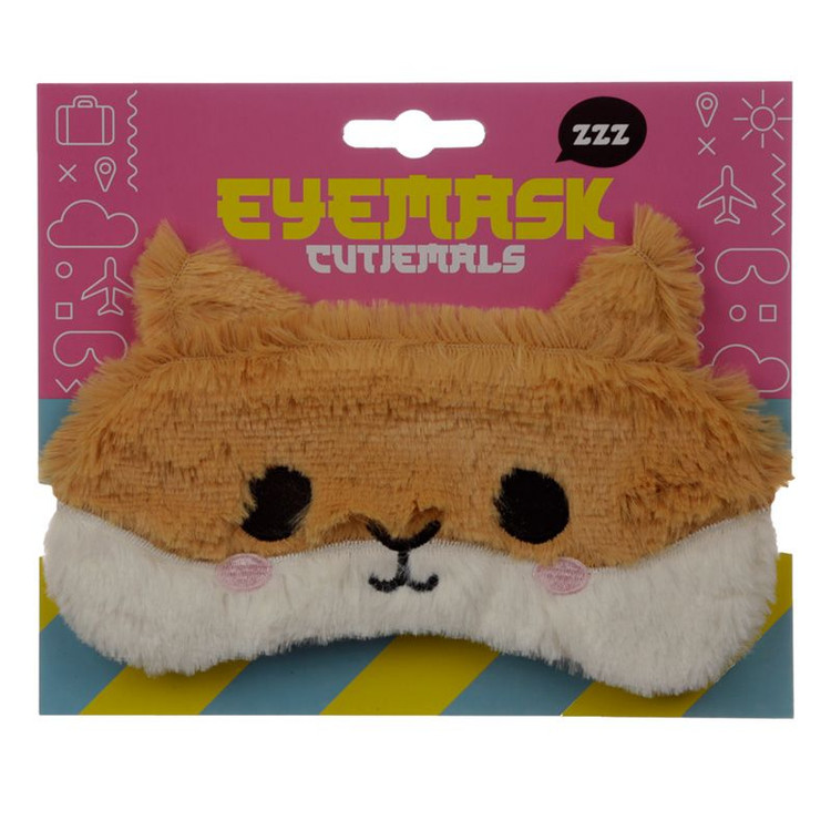 Hamster Faux Fur Novelty Sleep Mask