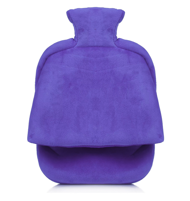 Purple Fleece Hot Water Bottle Foot Warmer 