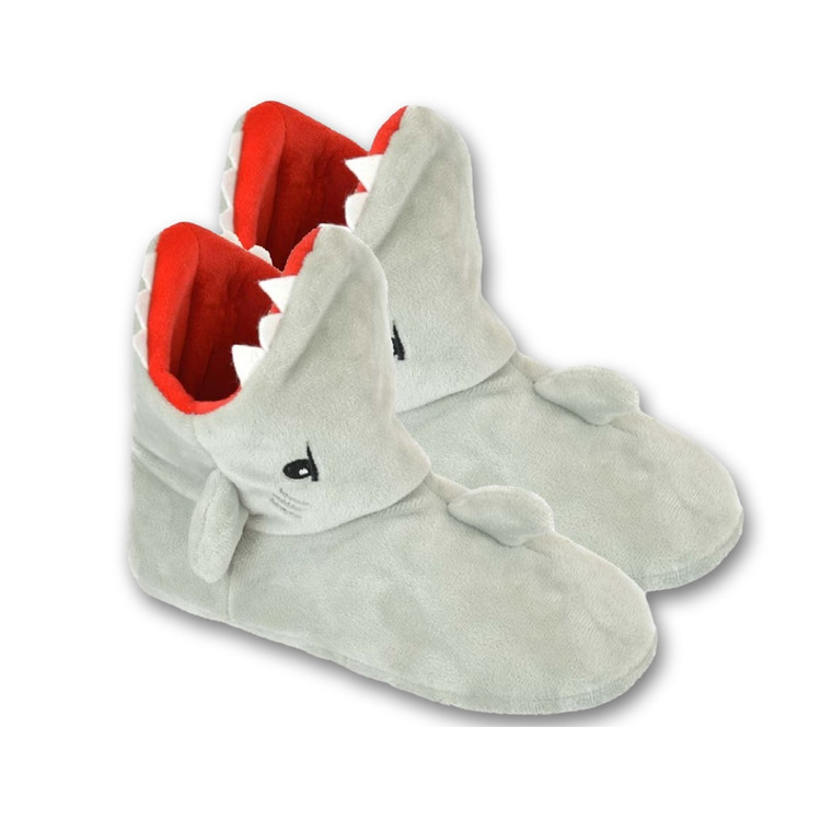 Shark Plush Fleece 3D Novelty Slipper Boots