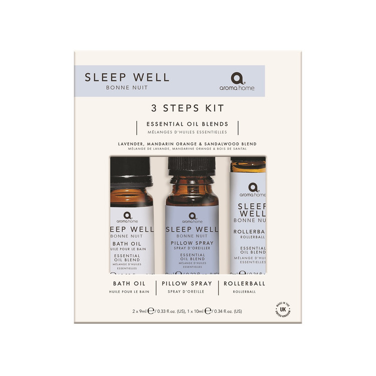 Sleep Well Pillow Spray, Rollerball & Bath Oil Set