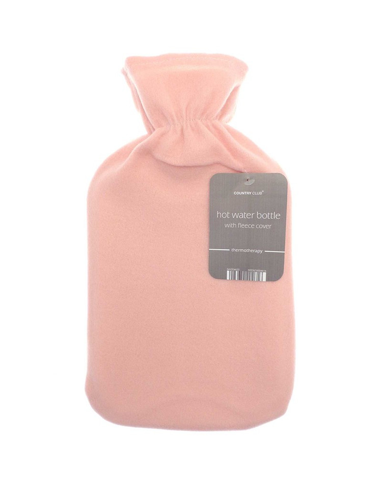 Pink Lightweight Fleece Hot Water Bottle