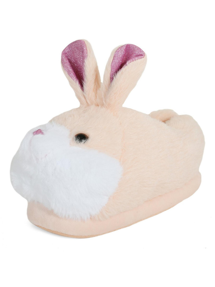 Pink Sparkle Bunny 3D Novelty Slippers