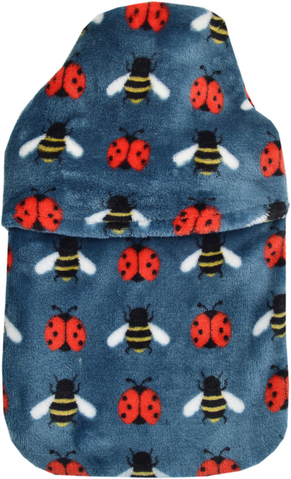 Ladybugs & Bees Fleece 2L Hot Water Bottle