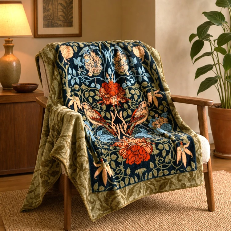 Flora Design Luxury Fleece Blanket 150x200cm