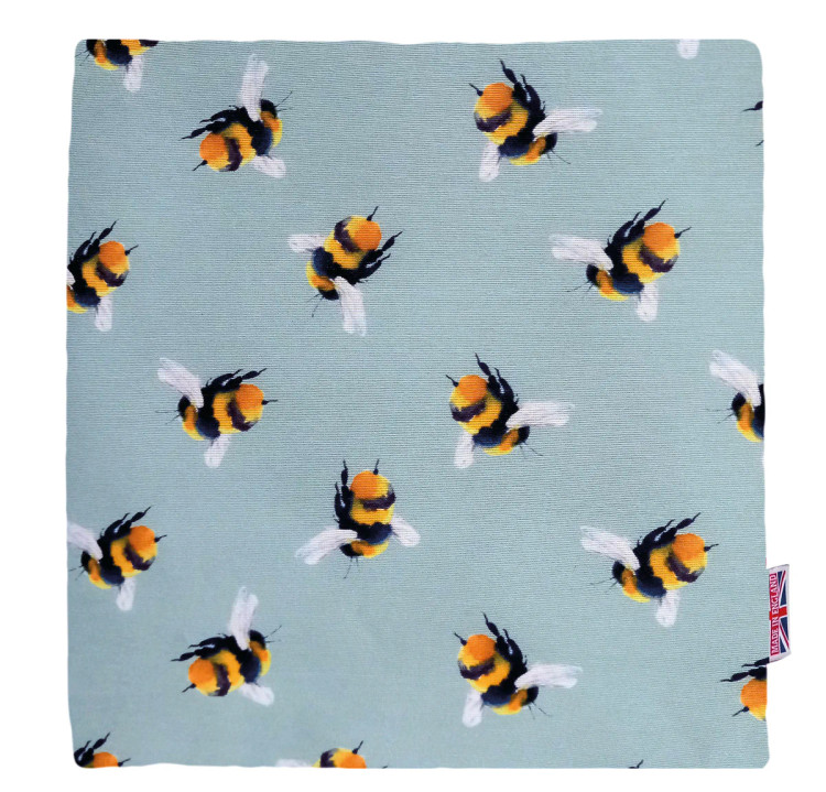 Bumble Bees Cotton Square Lavender Wheat Pad