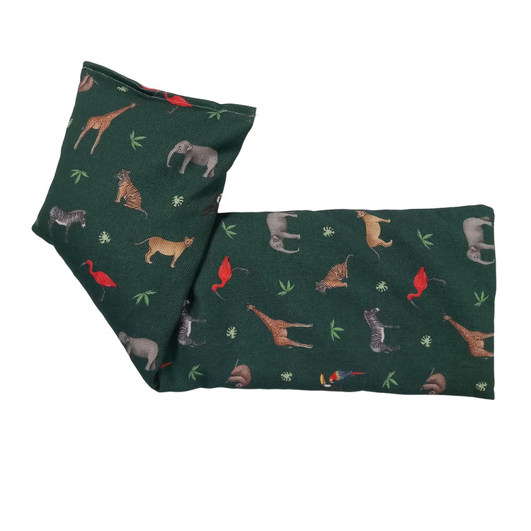 Zoo Animals Cotton Wheat Bag: Lavender/Unscented