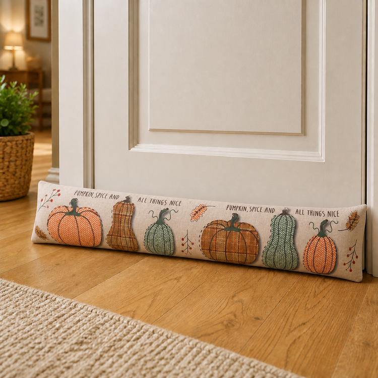 Autumn Pumpkin Spice Draught Excluder
