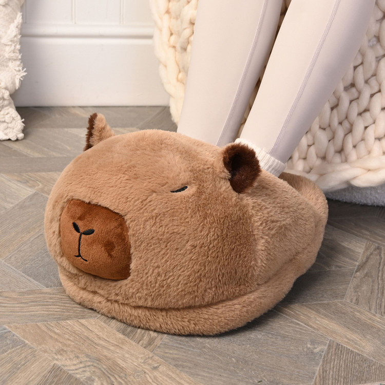 The Feel Good Club Capybara Giant Slipper Foot Muff