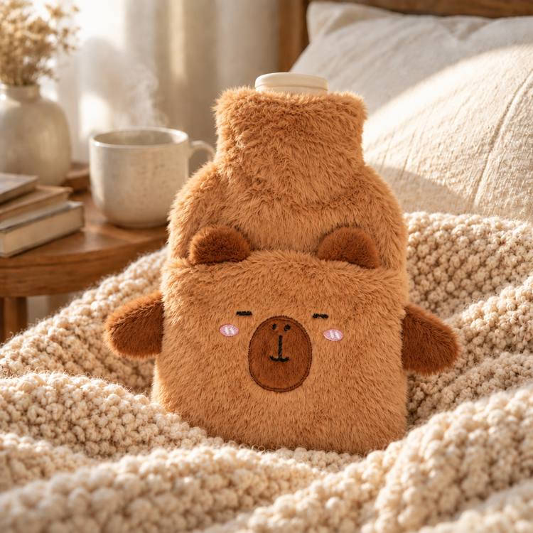 Capybara 1L Pouch Hot Water Bottle 