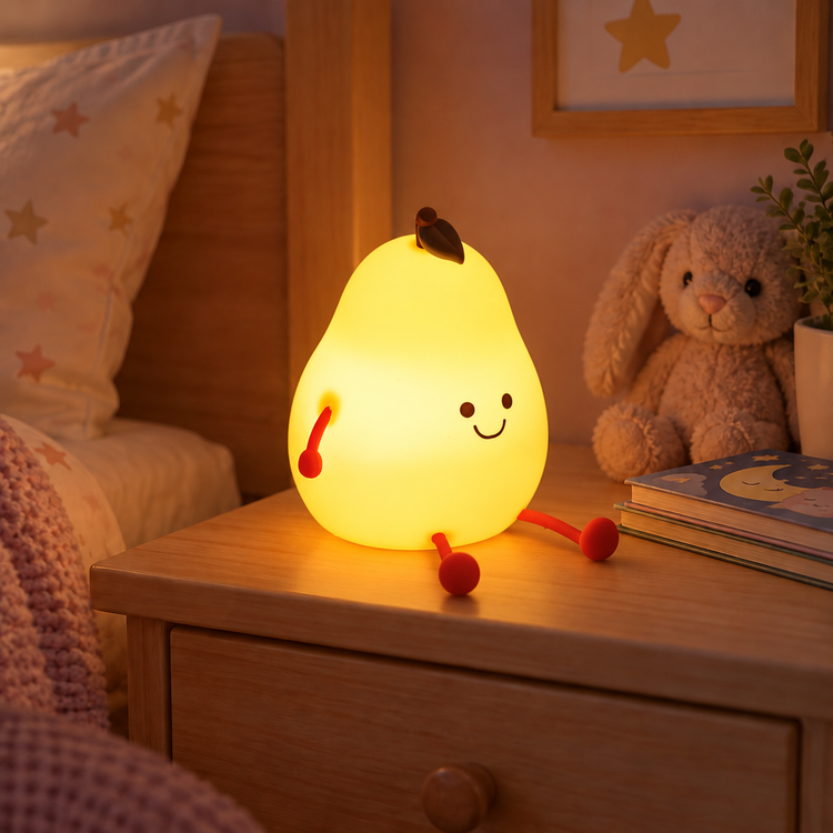 Pear Colour Change LED Night Light Sleep Lamp