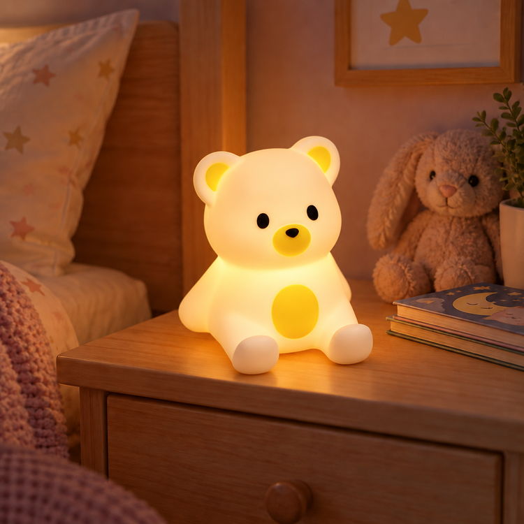 Teddy Bear Colour Change LED Night Light Sleep Lamp
