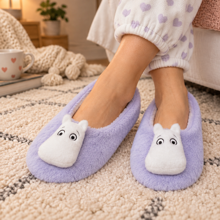 Moomin Tammi Faux Fur Soft Sole Ballerina Slippers