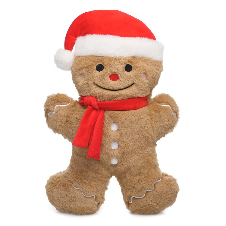 Gingerbread Man Faux Fur 750ml Hot Water Bottle