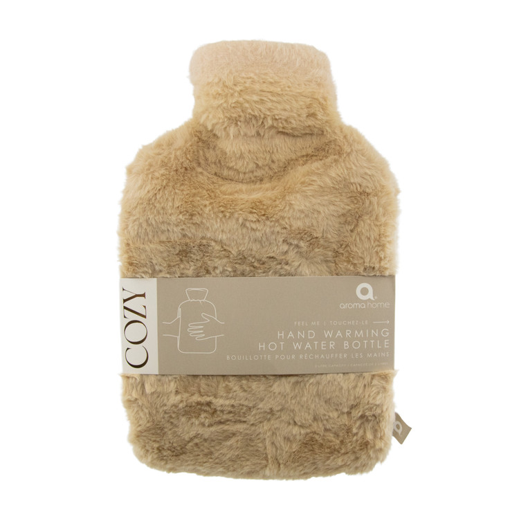 Honey Faux Fur Hand Warmer 2L Hot Water Bottle