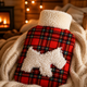 Red Tartan Scottie Dog Fleece 2L Hot Water Bottle