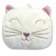 Snuggables White Faux Fur Cat Hot Water Bottle Cushion