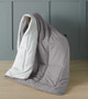 Grey Micro-Touch Reversible Ready Quilt / Throw Combi 150x200cm