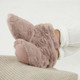 Aroma Home Pink Faux Fur Scented Microwavable Slipper Boots