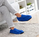 Blue Fleece Unscented Microwavable Slippers