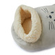 Kitty! Grey Cat Fleece Sherpa Lined Foot Muff