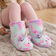Girls Dreamy Unicorn Sparkly Fleece 3D Slipper Boots