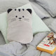 Kitty! Grey Cat Plush Fleece 2L Hot Water Bottle