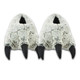 Grey Monster Claws Faux Fur 3D Novelty Slippers